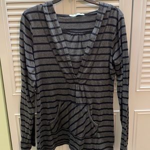 Maurices stripped hoodie